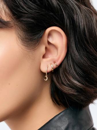 Ana Luisa Crescent Moon Huggie Hoops Celeste Review