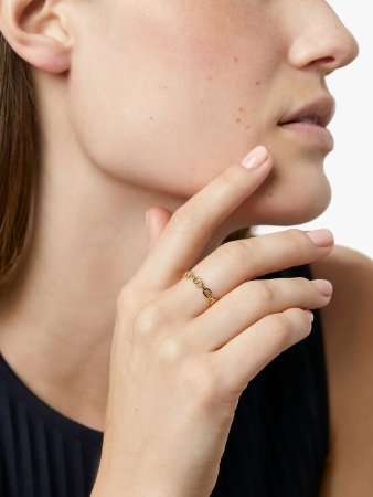 Ana Luisa Gold Chain Ring Shiso Review