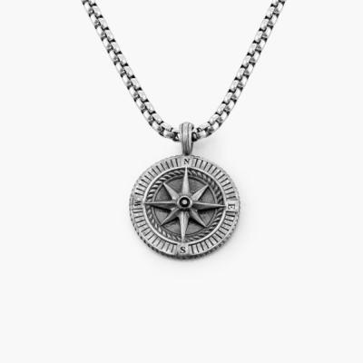 Oak and Luna Compass Necklace 